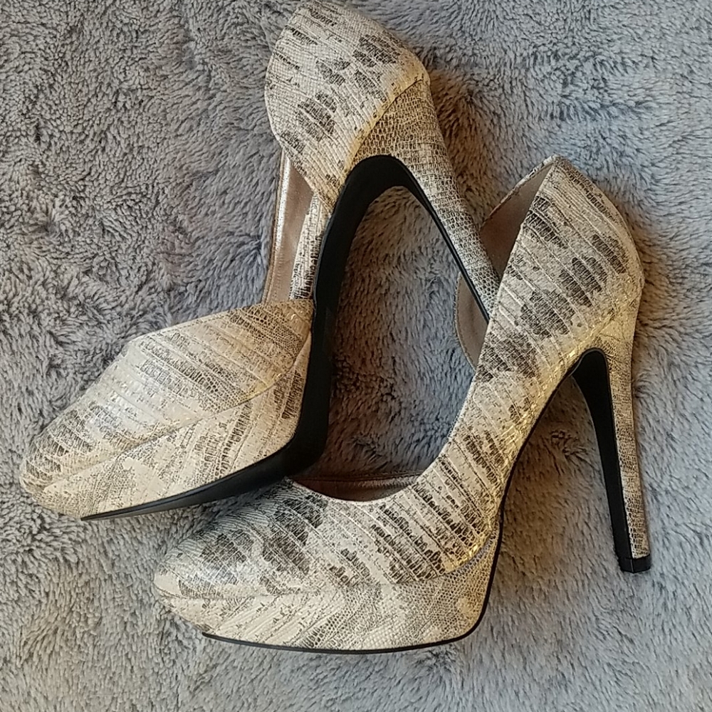 Animal print heels